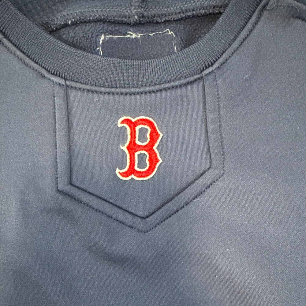 Boston Red Sox’s Navy Long Sleeve Pullover Sweatshirt - Picture 2 of 10